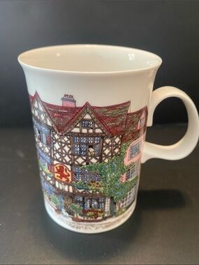 Dunoon Bone China Mug Cup Village Inn’s by Sue Scullard Made in England